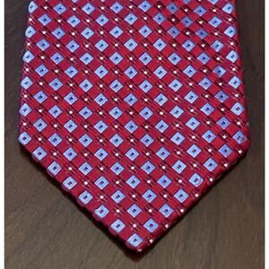 Hathaway Red Hand Made 100% Silk Men’s Neck Tie Made In China